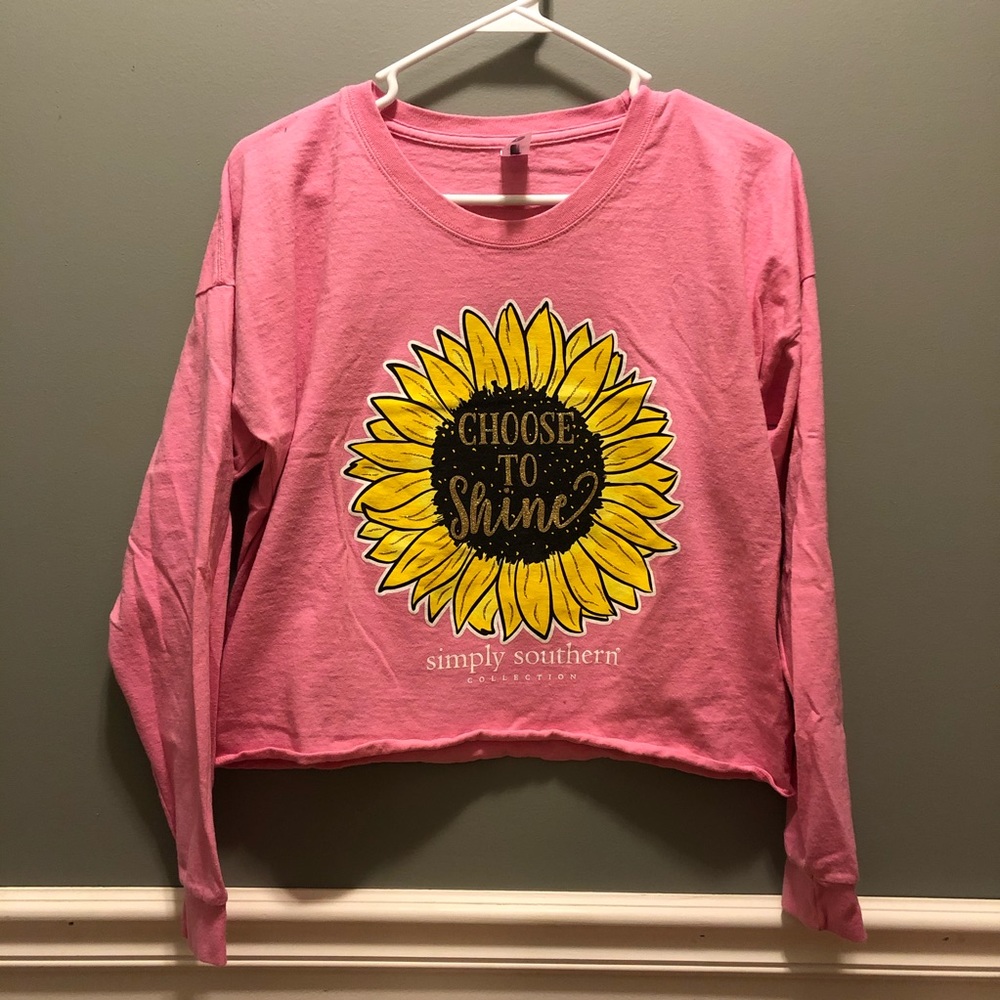 Long sleeve crop top